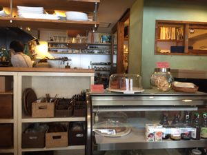 Kitchen.  at Aoi Sora Organic Cafe in Sapporo