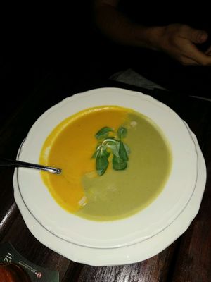 vegan duo soup  at Magnolia in Krynica-zdroj