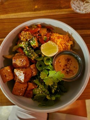Tofu bowl at Koha Surf Cafe & Lounge in Unawatuna