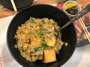 Stirfried veggie rice at OSL - Wagamama  in Gardermoen