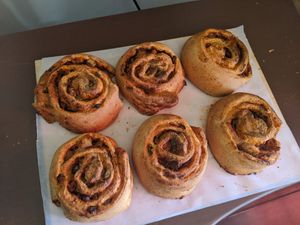 More cinnamon at Vegan Bageri in Zapopan