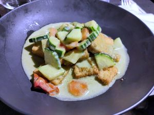 Green curry with tofu at Pattaya in La Rochelle