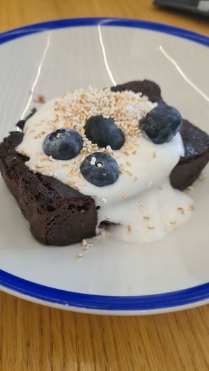 Brownie at Curcuma Green Food in Burgos