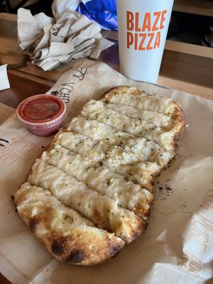 Vegan cheesy bread  at Blaze Pizza in Lake Buena Vista