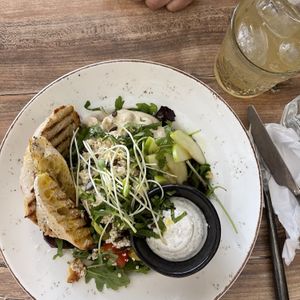 Hummus salad  at Mirells in Visby