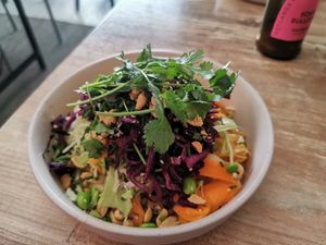 Vietnamese noodle salad at Mirells in Visby
