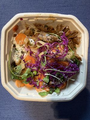 Seitan noodle salad   at Mirells in Visby