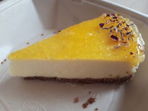 Passion fruit cheese cake at Mirells in Visby