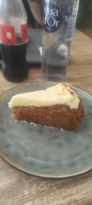 Carrot cake was unreal at Mirells in Visby