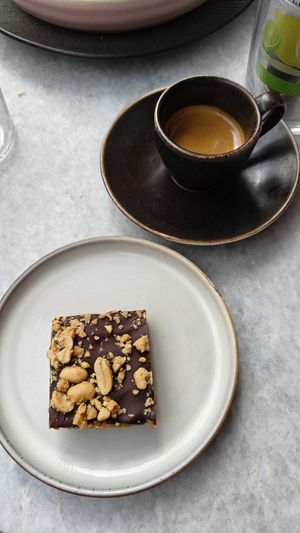 Snickers and espresso at Mirells in Visby