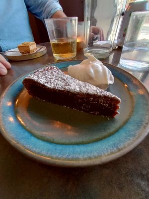 Chocolate brownie type cake 😋😋😋 at Mirells in Visby