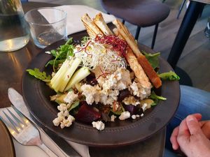 Not sure which salad this was. Seasonal or something? at Mirells in Visby