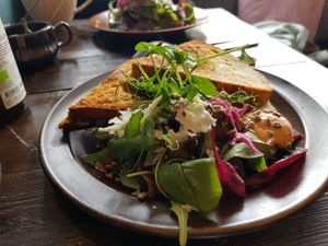 Surdeg grilled sandwich at Mirells in Visby