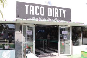 outside at Taco Dirty in Tampa