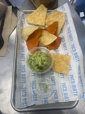 Chips and guac  at Taco Dirty in Tampa