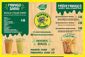Menu🔥🌶️🤤 at Mister Mango in North Miami Beach