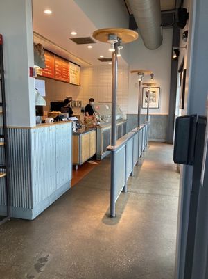 Interior order counter  at Chipotle in Hudson