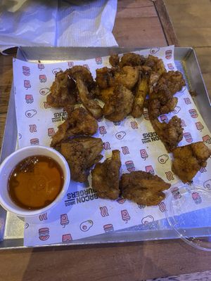 Fried cauliflower   at Bacon Brothers in Christchurch