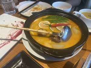 冬阴功汤 not so tasty  at Lín Hú SùShí - The Lakeside Veggie in Shanghai