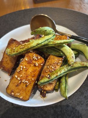 Beancurd with cumin  at Lín Hú SùShí - The Lakeside Veggie in Shanghai