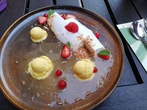 Panna Cotta Cocco at Bella Sardegna in Roden