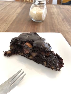 Vegan chocolate cake  at Kat's Coffee in Unawatuna