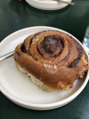 Cinnamon bun   at Kafe Friedrich in Brno