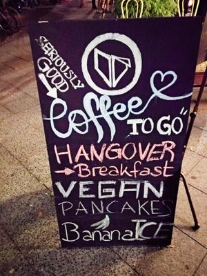 Outdoor sign at Tungo's at Tungo's in Berlin