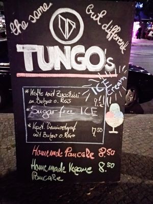 Outdoor sign at Tungo's at Tungo's in Berlin