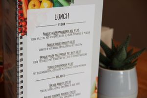 Vegan menu at De Oude Pastorie in Lisse