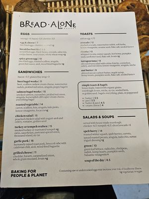  at Bread Alone Bakery in Boiceville