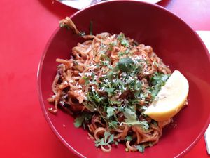 Satay wok at Café Bar 9 in Helsinki