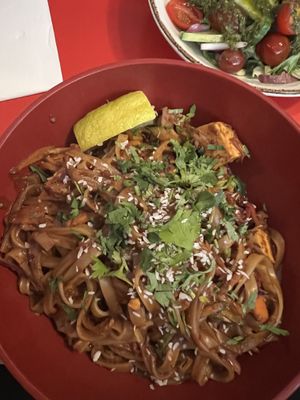 Satay with tofu  at Café Bar 9 in Helsinki