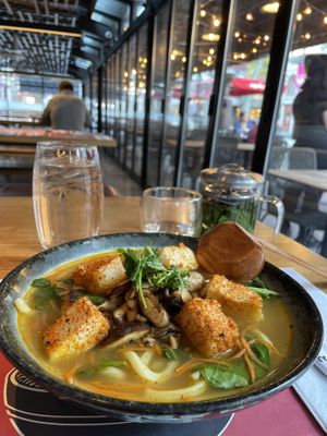 Vegan ramen #23 on menu at Wagamama - Quincy Market in Boston