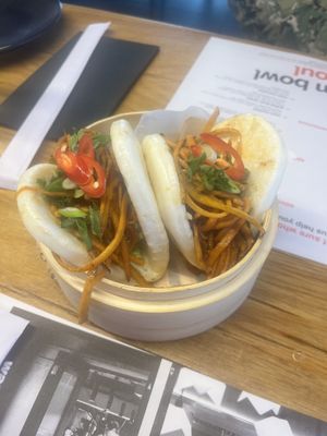 Miso Sweet Potato Bao  at Wagamama - Quincy Market in Boston