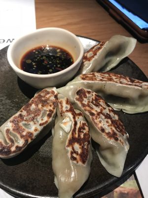 Vegan dumplings  at Wagamama - Quincy Market in Boston