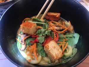 Tofu Ramen 😋 at Wagamama - Quincy Market in Boston