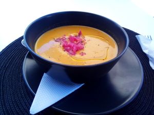 Soup for hot days at Greens Project in Lisbon