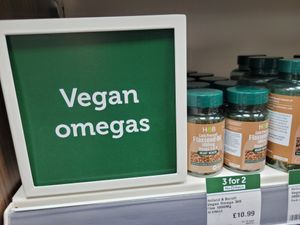 Vegan omegas at Holland & Barrett - Tottenham Court Road in London