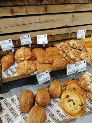 Top shelf is vegan at Planet Organic - Tottenham Court Rd in London
