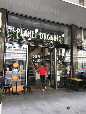 Frontage  at Planet Organic - Tottenham Court Rd in London