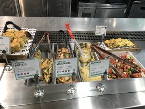 Salad bar  at Planet Organic - Tottenham Court Rd in London