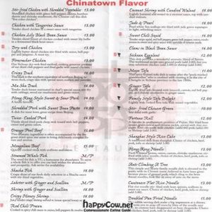 Double Happiness Menu Page 2 ~ Main Dishes at Double Happiness in Wilmington
