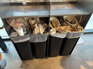 Overflowing trash  at Chipotle in Sevierville