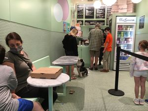 Inside of venue at Van Leeuwen Ice Cream - Upper East Side in New York City