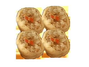 Pineapple Shrimp Golden Tofu Rice Dumplings at Natural Way Cafe in Fair Lawn