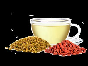 Organic Goji Fenugreek Tea
 at Natural Way Cafe in Fair Lawn