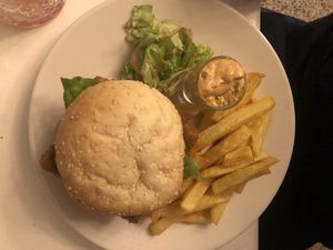 The burger 🍔  at brEAThe Restaurant - Pigalle in Paris