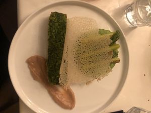 The tempth based dish  at brEAThe Restaurant - Pigalle in Paris
