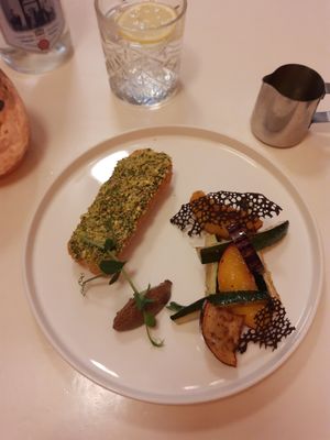 main course at brEAThe Restaurant - Pigalle in Paris